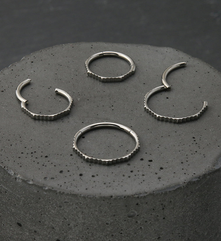 Ridge Titanium Hinged Segment Ring