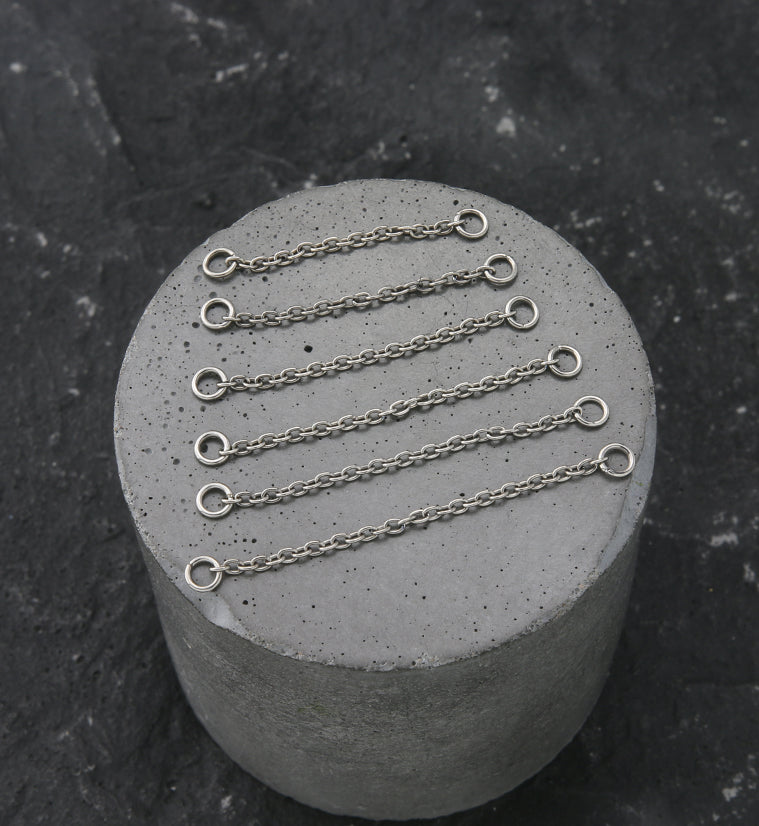 Rolo Titanium Connector Chain