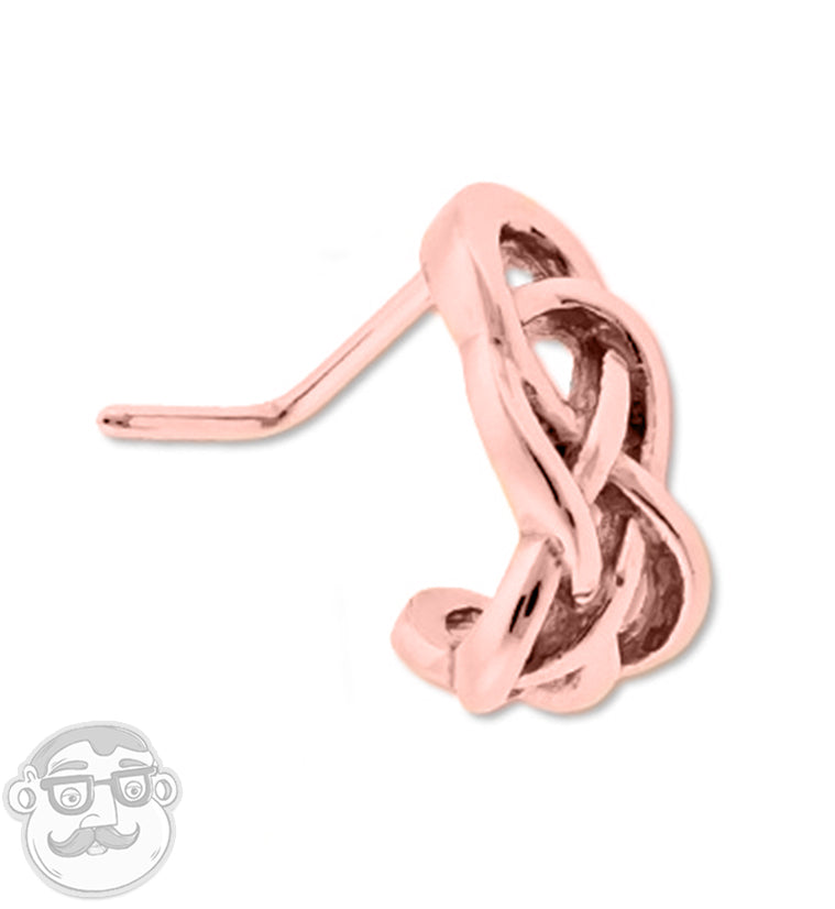 18G Celtic Braid Nose Curve Ring