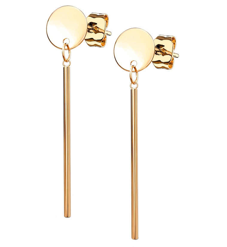 Disk Hanging Earrings