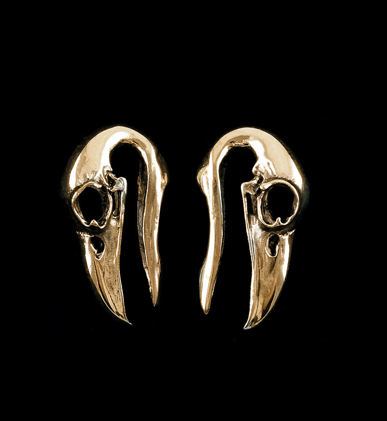 Raven Copper Brass Ear Weights