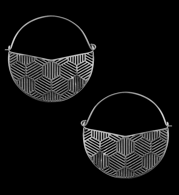 Silver Breach Titanium Hangers / Earrings