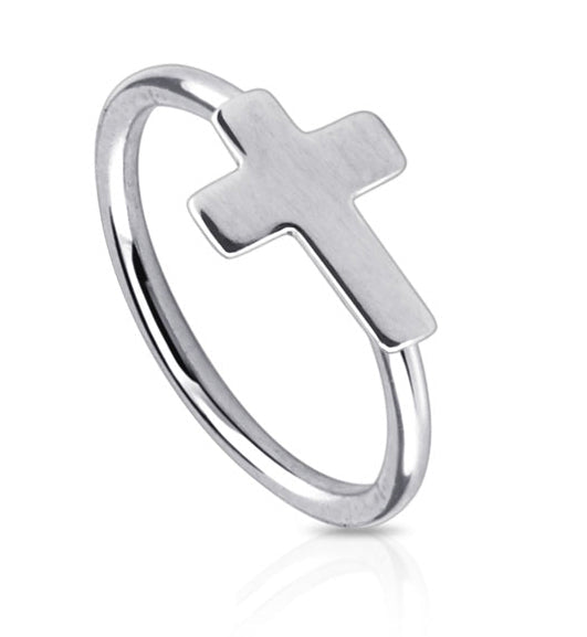 20G Stainless Steel Cross Nose Ring