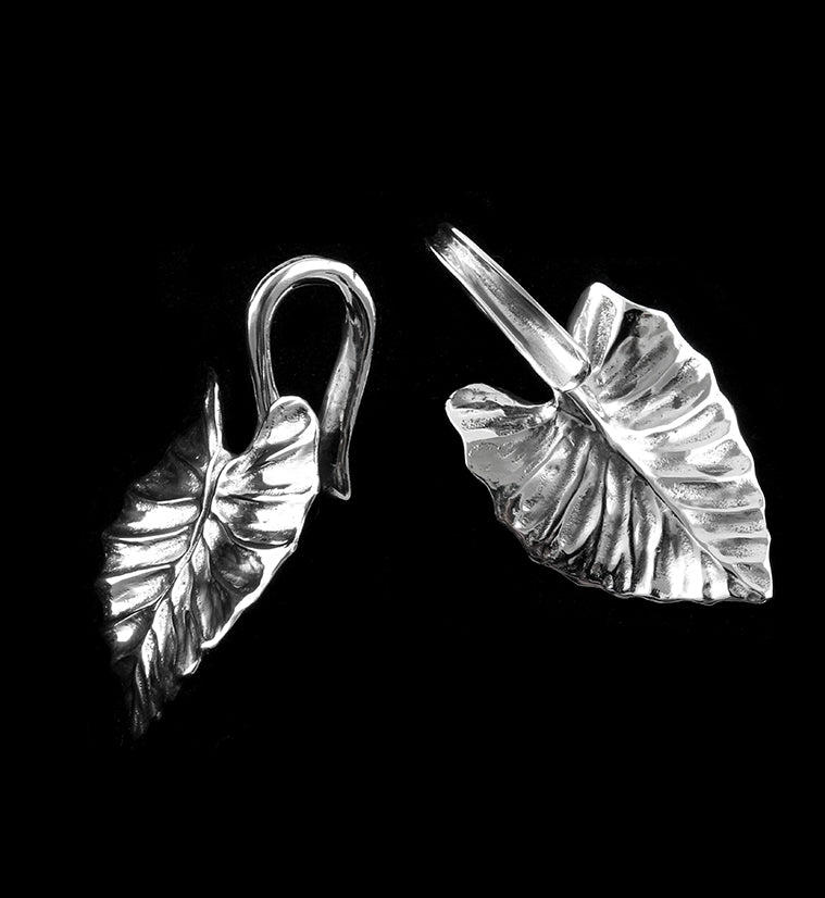 Beech Leaf White Brass Ear Weights