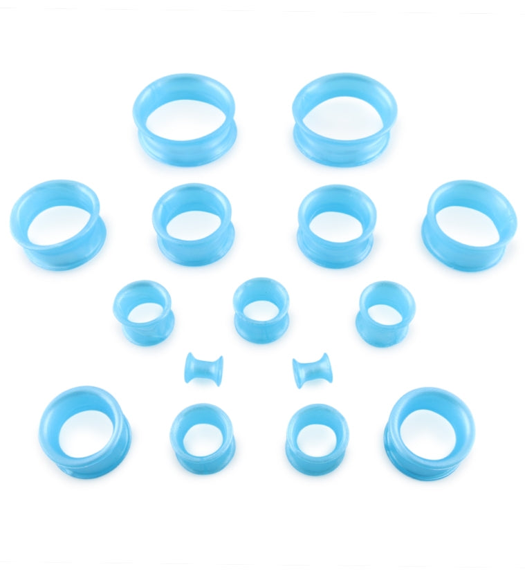 Sky Blue Metallic Ear Skins