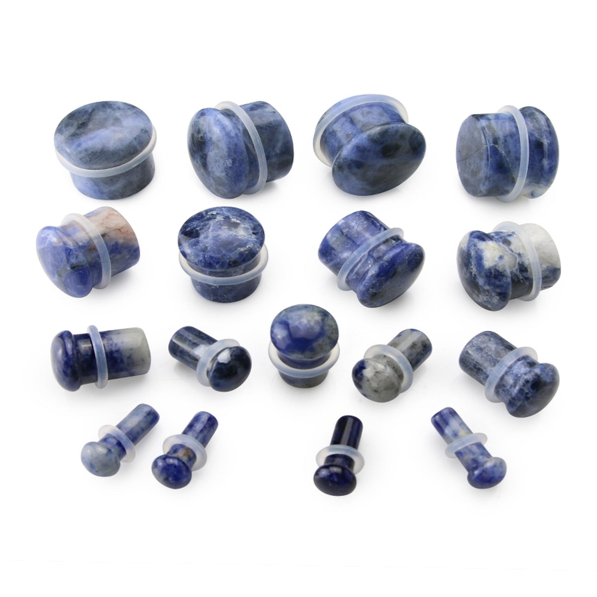 Sodalite Stone Plugs - Single Flare