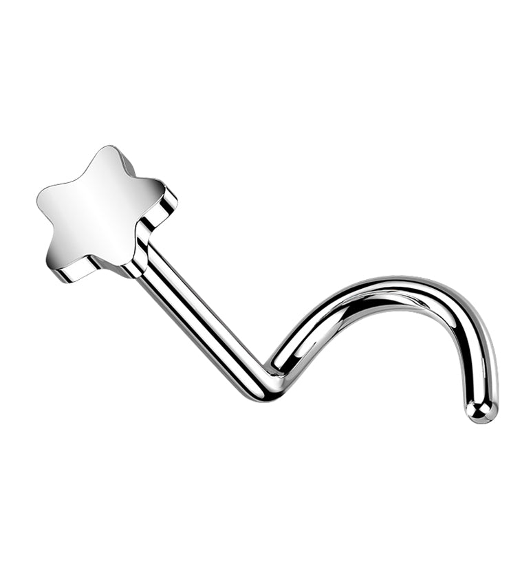 Star Titanium Nose Screw Ring