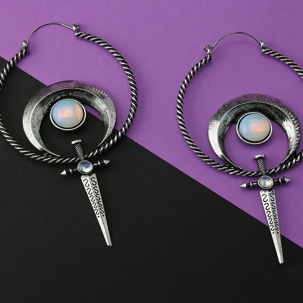 20G Caliber Opalite Plug Hoops