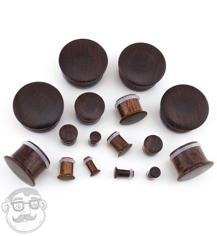 Single Flare Dark Tamarind Wood Plugs