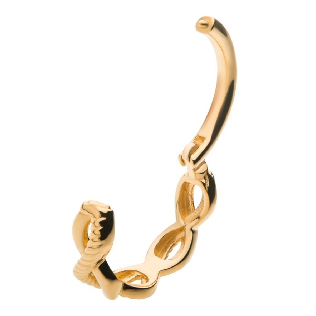 14kt Gold Tangle Hinged Segment Ring