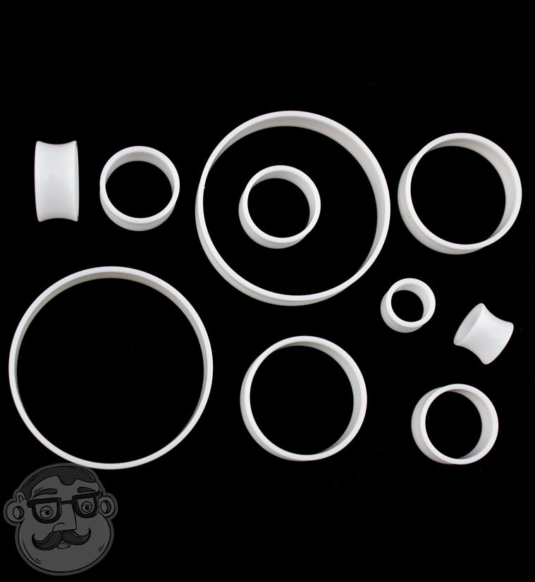 Thin Walled White Acrylic Tunnels