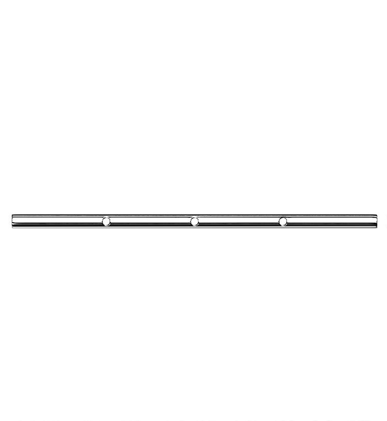 Custom Titanium Triple Threaded Hole Industrial Bar