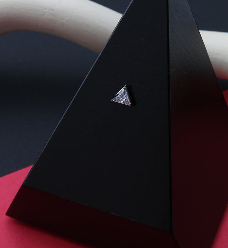 Triagonal CZ Titanium Internally Threaded Top