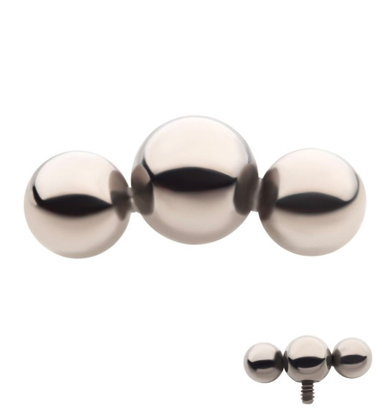 Triple Ball Titanium Internally Threaded Top