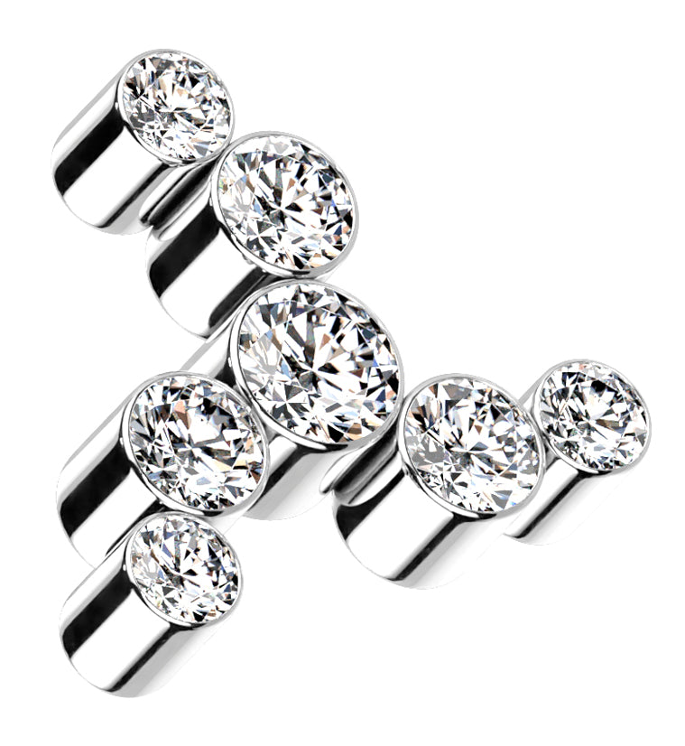 Whirl CZ Titanium Internally Threaded Top